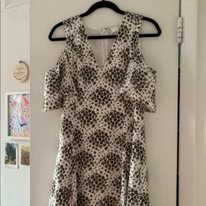 Club Monaco cold shoulder dress